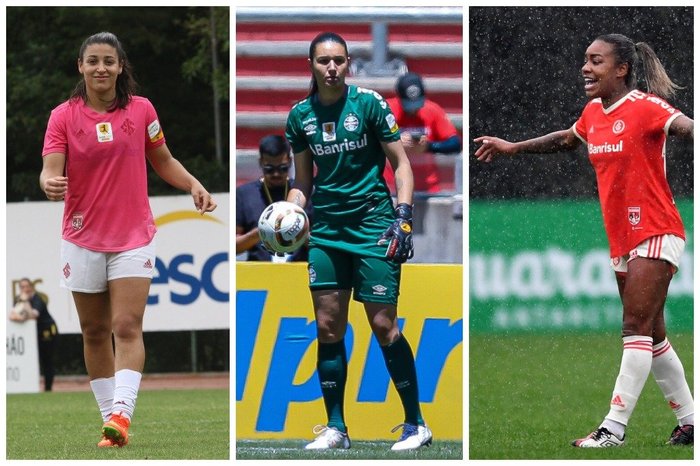 Com três jogadoras da dupla Gre-Nal, CBF divulga seleção do Brasileirão Feminino