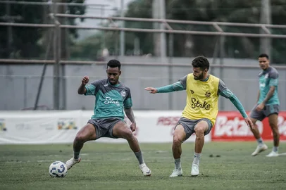 Fernando Alves / E.C.Juventude / Divulgação Juventude encerrou, nesta sexta-feira (7), a preparação para o jogo diante do Vasco. A atividade foi na Gávea, no Rio de Janeiro. <!-- NICAID(16162950) -->