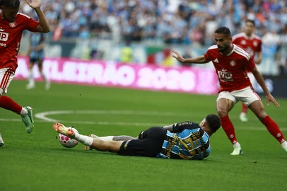 PORTO ALEGRE, RS, BRASIL, 11-10-2026: Grêmio vs Internacional, clássico GreNal nº454, pelo Campeonato Brasileiro Série A 2026. O jogo ocorre na Arena, em Porto Alegre. Foto: Jeff Botega/Grupo RBSIndexador: jeff botega<!-- NICAID(16385252) -->