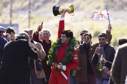 SENNA. Gabriel Leone as Ayrton Senna in Senna. Cr. Guilherme Leporace / Netflix Â© 2024<!-- NICAID(15902029) -->
