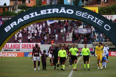 Porthus Junior / Agencia RBS Descrição: CAXIAS DO SUL, RS, BRASIL, 12/04/2026. Caxias x Confiança, jogo válido pela segunda rodada da Série C do Campeonato Brasileiro e realizado no estádio Francisco Stédile (estádio Centenário). (Porthus Junior/Agência RBS)Indexador: Porthus Junior<!-- NICAID(16264364) -->