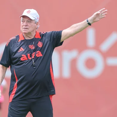 O treinador Abel Braga em treino do Inter<!-- NICAID(16177816) -->