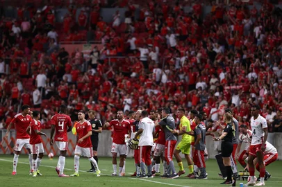 PORTO ALEGRE, RS, BRASIL, 08-02-2026: Internacional x São Luiz, jogo válido pelas quartas de final do Gauchão 2026, no Estádio Beira-Rio. Foto: Bruno Todeschini/Agência RBSIndexador: Bruno Todeschini<!-- NICAID(16221315) -->