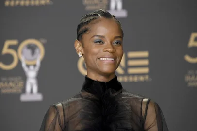 (FILES) In this file photo Letitia Wright attends the 50th NAACP Image Awards at Dolby Theatre on March 30, 2019 in Hollywood, California. - Production of Marvel's "Black Panther" sequel is being halted to allow star Letitia Wright to recover from an on-set injury sustained in August, entertainment publications reported on November 5, 2021. (Photo by Frazer Harrison / GETTY IMAGES NORTH AMERICA / AFP)<!-- NICAID(14938299) -->