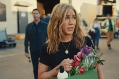 Jeniffer Aniston e David Schwimmer reúnem-se em comercial da Uber Eats.<!-- NICAID(15672004) -->