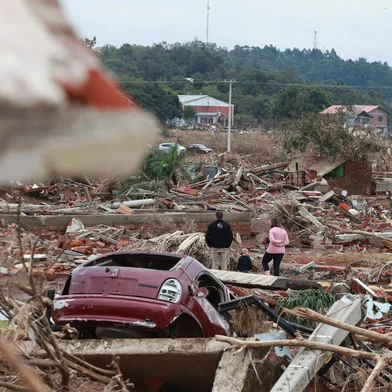 Cruzeiro do Sul, RS, Brasil - Bairro Passo de Estrela, em Cruzeiro do Sul, foi totalmente destruído pelas enchentes que assolaram o Rio Grande do Sul.Fotos: Jefferson Botega/Agencia RBS<!-- NICAID(15773663) -->