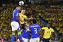 Brazil's defender Gabriel (L) and Colombia's midfielder Matheus Uribe fight for the ball during the 2026 FIFA World Cup South American qualification football match between Colombia and Brazil at the Roberto Melendez Metropolitan Stadium in Barranquilla, Colombia, on November 16, 2023. (Photo by Juan BARRETO / AFP)Editoria: SPOLocal: BarranquillaIndexador: JUAN BARRETOSecao: soccerFonte: AFPFotógrafo: STF<!-- NICAID(15600202) -->