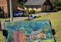 Artista russa pinta paisagens bucólicas e se encanta com a zona rural de Gramado