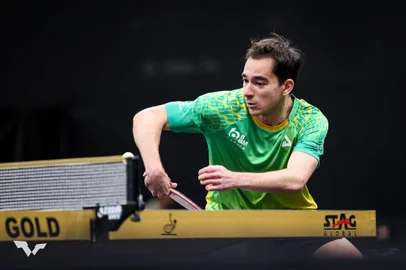 Hugo Calderano, tênis de mesa