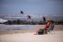 IMBÉ, RS, BRASIL, 02.01.2024: Manhã de terça-feira na beira da praia de Imbé. Foto: Camila Hermes/Agencia RBS<!-- NICAID(15639144) -->