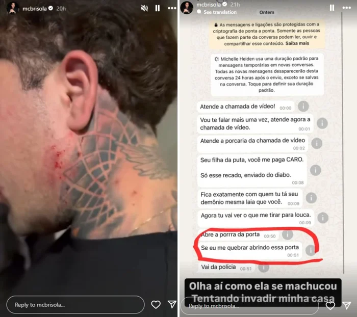 Instagram / @mcbrisola / Reprodução Instagram / @mcbrisola / Reprodução