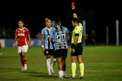 Novo Hamburgo, RS, Brasil: GRENAL Feminino, pelo Brasileirão 2025. Grêmio 2x2 Internacional. Fotos: Duda Fortes/Agencia RBSIndexador: Andre Avila<!-- NICAID(16026246) -->