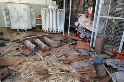 Imagens da Usina Velha, de Ijuí. O local foi vandalizado e furtado. Foto: Elieser Cavalheiro / Rádio JM Ijuí / Divulgação<!-- NICAID(15268054) -->