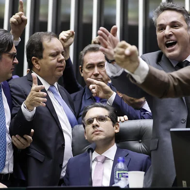BRASÍLIA, DF, BRASIL, 06-08-2025: Hugo Motta abre sessão deliberativa na Câmara dos deputados para discussão e votação de Propostas Legislativas, em Brasília. Foto: Bruno Spada/Câmara dos DeputadosIndexador: Marina Ramos<!-- NICAID(16096156) -->
