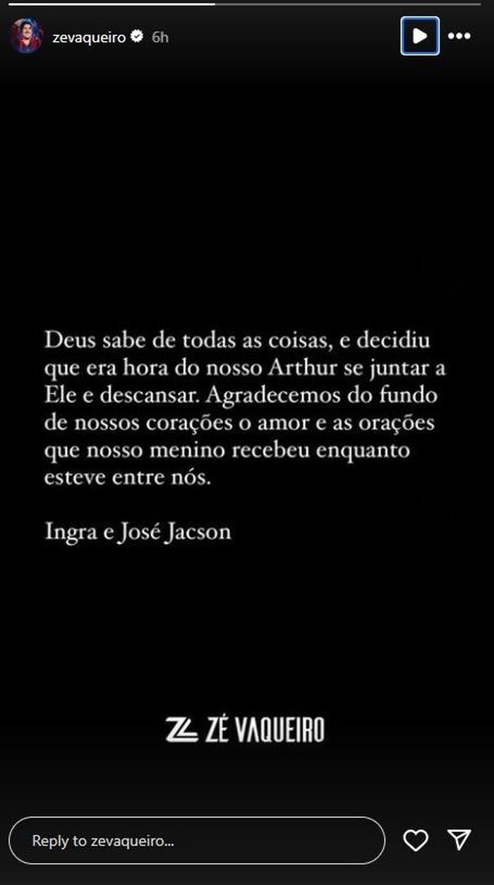 Reprodução / @zevaqueiro / Instagram Reprodução / @zevaqueiro / Instagram