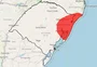 Inmet emite alerta vermelho para risco de temporal em parte do RS