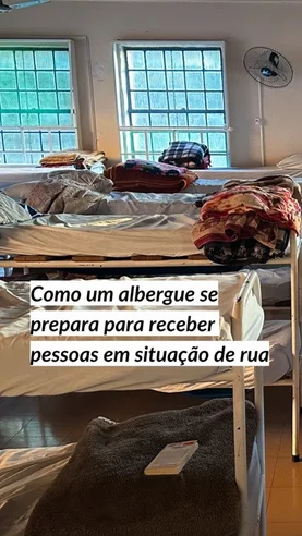 Como é a rotina de um albergue para pessoas em situação de rua em Porto Alegre