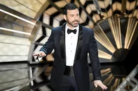 HOLLYWOOD, CA - FEBRUARY 26: Host Jimmy Kimmel speaks onstage during the 89th Annual Academy Awards at Hollywood & Highland Center on February 26, 2017 in Hollywood, California.  <!-- NICAID(12759354) -->