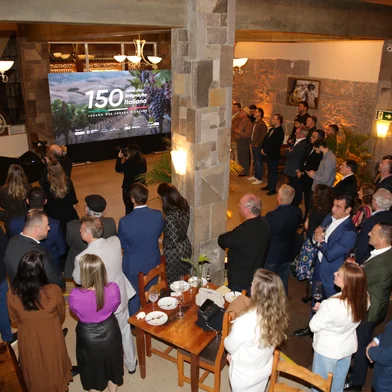 BENTO GONÇALVES, RS, BRASIL, 12/05/2025. Lançamento das campanhas do Grupo RBS para os 150 anos da Imigração Italiana no RS. (Porthus Junior/Agência RBS)<!-- NICAID(16035638) -->