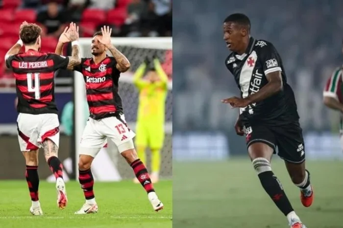 Colagem de fotos Gilvan de Souza / Flamengo / e Marcelo Goncalves / Fluminense / Divulgacao