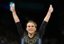 Jade Barbosa desenhou collants usados pelas medalhistas de bronze