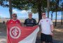 Colorados começam a chegar ao Rio e preparam ruas de fogo para recepção do Inter