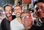 Galãs dos anos 1990, Rodrigo Santoro, Marcelo Faria e Thierry Figueira se reúnem e fãs vibram: "Os melhores e mais lindos"