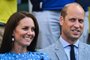 Britain's Catherine, Duchess of Cambridge (L) and Britain's Prince William, Duke of Cambridge, react at the end of the men's singles quarter final tennis match between Belgium's David Goffin and Britain's Cameron Norrie on at Court 1 on the ninth day of the 2022 Wimbledon Championships at The All England Tennis Club in Wimbledon, southwest London, on July 5, 2022. (Photo by Glyn KIRK / AFP) / RESTRICTED TO EDITORIAL USEEditoria: HUMLocal: WimbledonIndexador: GLYN KIRKSecao: imperial and royal mattersFonte: AFPFotógrafo: STR<!-- NICAID(15714647) -->