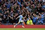 Manchester City's Portuguese midfielder Bernardo Silva celebrates scoring the team's second goal during the UEFA Champions League second leg semi-final football match between Manchester City and Real Madrid at the Etihad Stadium in Manchester, north west England, on May 17, 2023. (Photo by Oli SCARFF / AFP)Editoria: SPOLocal: ManchesterIndexador: OLI SCARFFSecao: soccerFonte: AFPFotógrafo: STF<!-- NICAID(15430952) -->