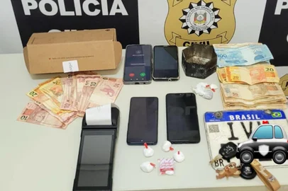 Divulgação / Polícia Civil Esquema tele entrega de drogas Cassino<!-- NICAID(16205877) -->