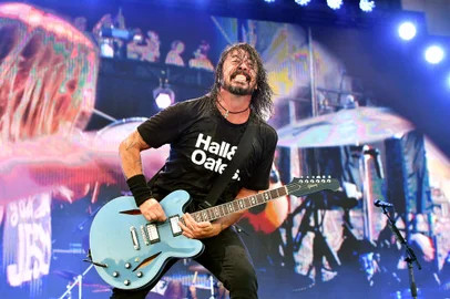 FRANKLIN, TENNESSEE - SEPTEMBER 22: Dave Grohl of Foo Fighters performs onstage during day 2 of the 2019 Pilgrimage Music & Cultural Festival on September 22, 2019 in Franklin, Tennessee.   Erika Goldring/Getty Images for Pilgrimage Music & Cultural Festival/AFP<!-- NICAID(14268285) -->