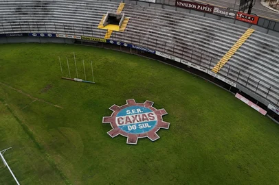 Caxias do Sul, RS, Brasil - Caravana do Gauchão do Gauchão 2025. Série Estádios. Na Foto o Estádio da SER Caxias, o Francisco Stédile, mais conhecido como Centenário.<!-- NICAID(15953673) -->