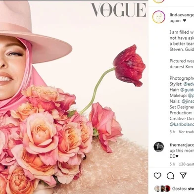 linda evangelista, vogue britânica, setembro 2022