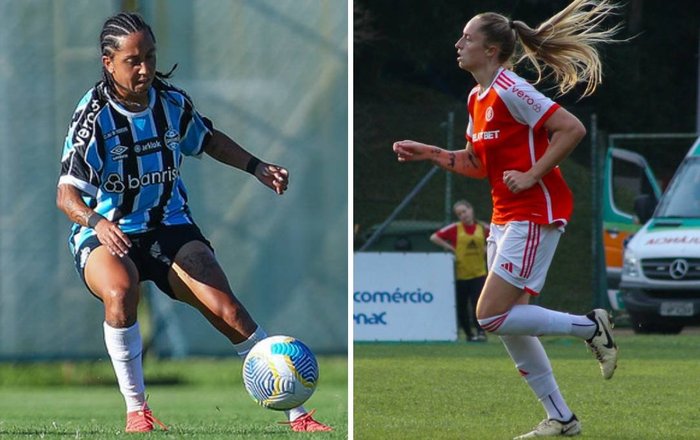 Morgana Schuh/Grêmio / Juliana Zanatta/Inter Morgana Schuh/Grêmio / Juliana Zanatta/Inter