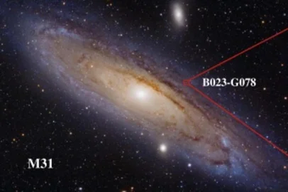 Astrônomos identificam buraco negro raro em Andrômeda, galáxia mais próxima da via láctea.<!-- NICAID(14998984) -->
