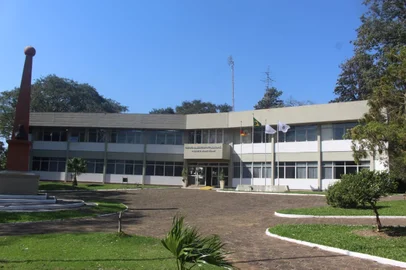 Fachada da Prefeitura de Jaguari, na Região Central