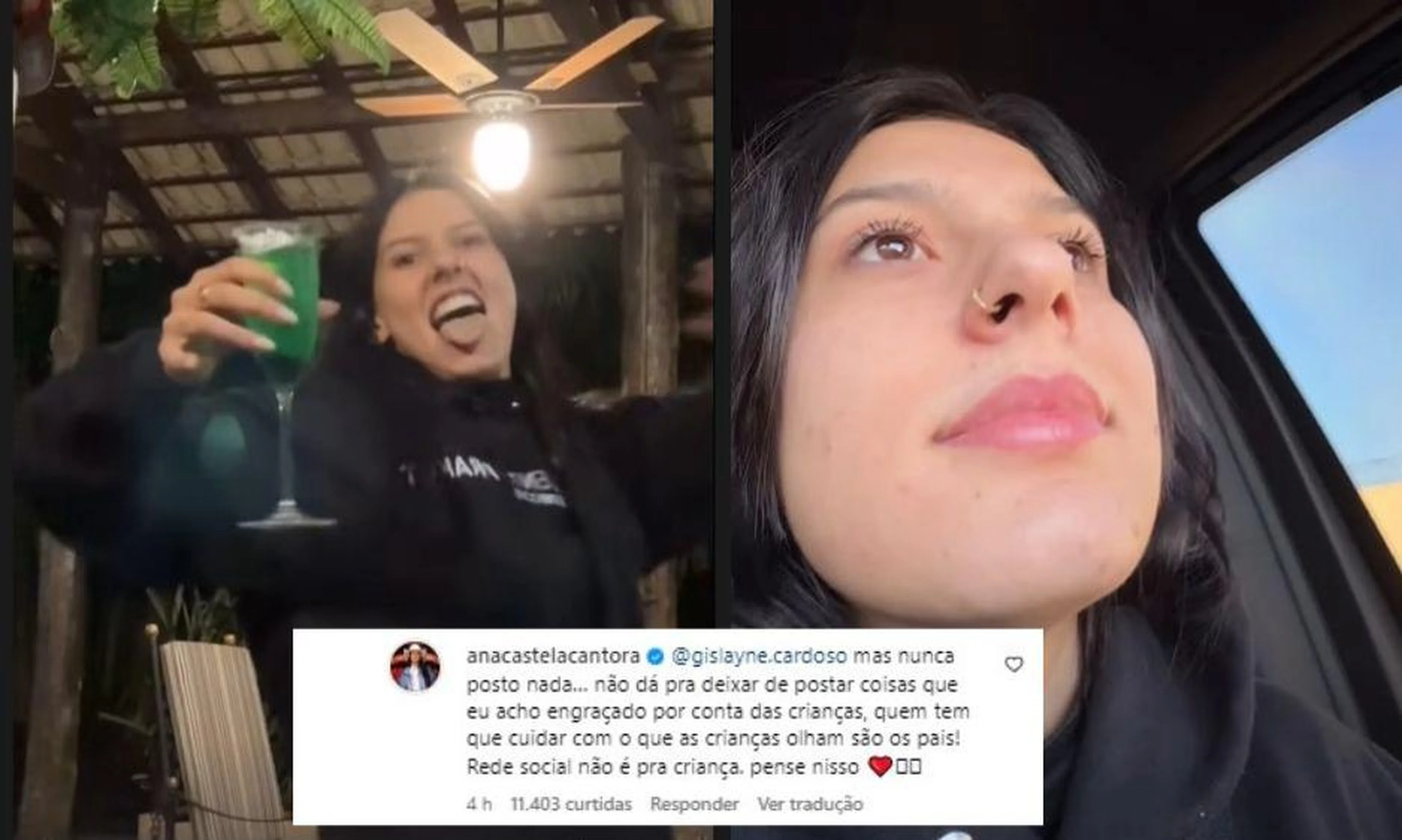 @anacastelacantora - Instagram/Reprodução