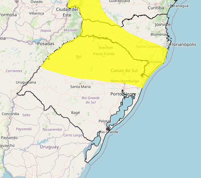 Reprodução / Inmet