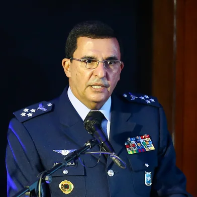 O comandante da AeronÃ¡utica, Carlos de Almeida Baptista Junior, participa da divulgaÃ§Ã£o das empresas selecionadas para operaÃ§Ã£o do Centro Espacial de AlcÃ¢ntara.<!-- NICAID(16042693) -->