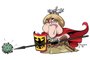26/03/2021- Frases da semana 27/03: caricatura da Frau Merkel.  Foto: Gilmar Fraga / Agencia RBS<!-- NICAID(14743832) -->
