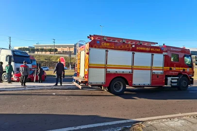 Duas pessoas ficam feridas em acidente na BR-153 em Erechim<!-- NICAID(16073218) -->