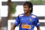 Atacante Neymar em treino do Santos<!-- NICAID(8197605) -->