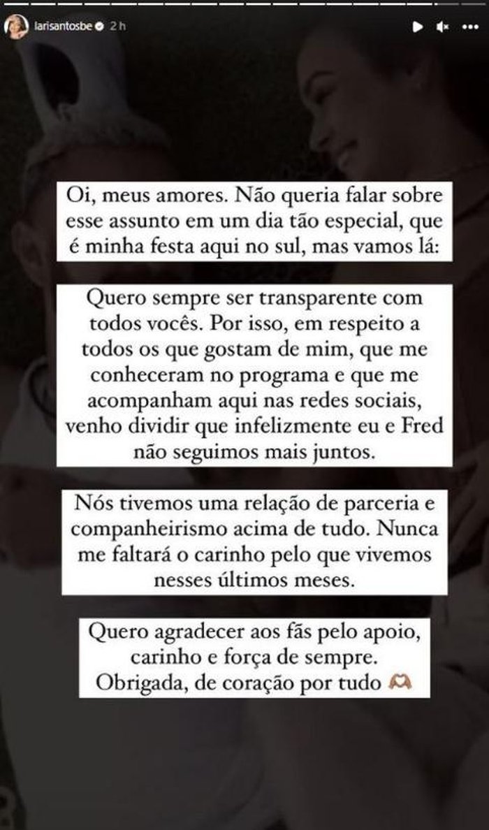 @larisantosbe Instagram / Reprodução