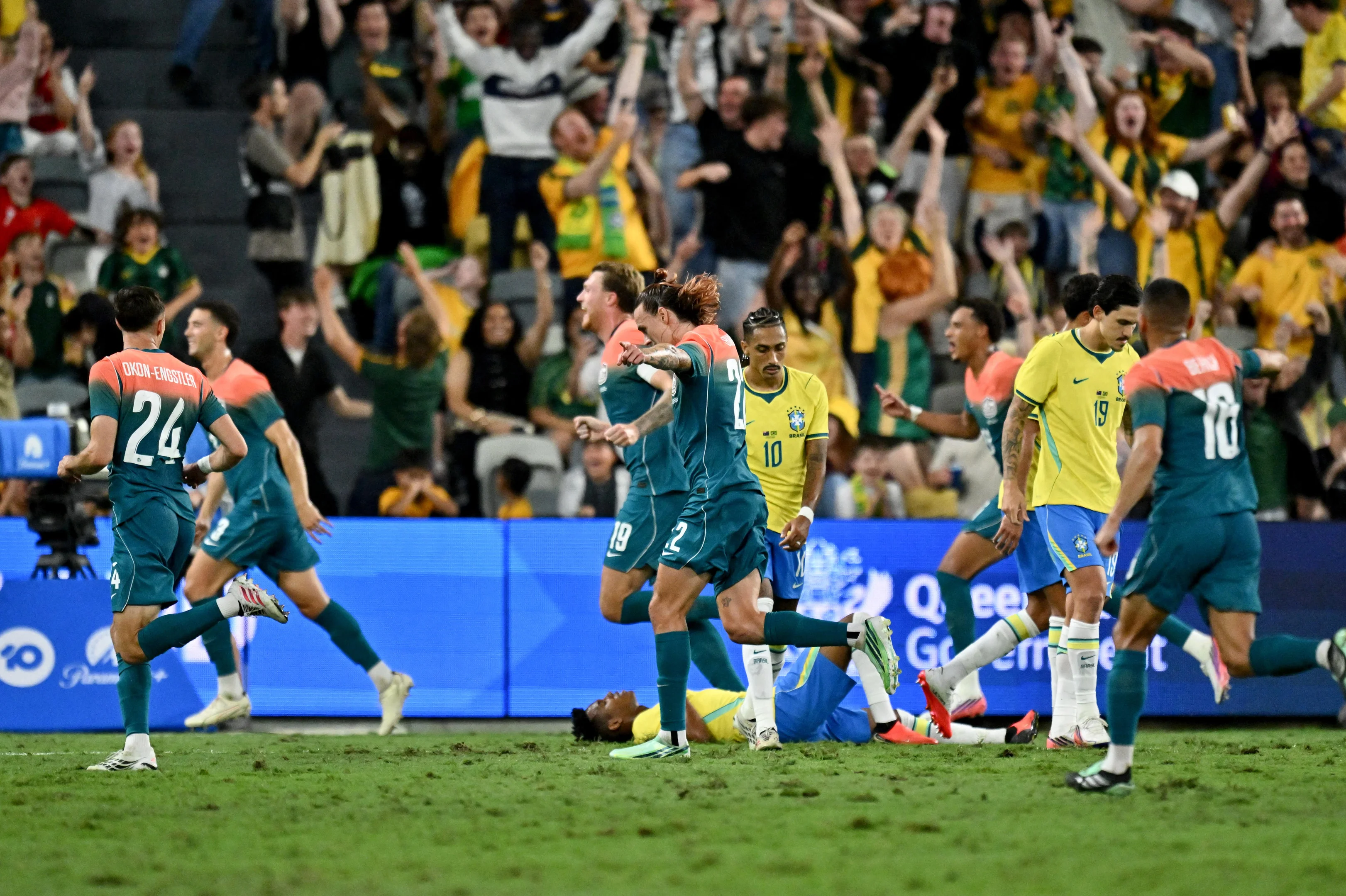 Brasil joga mal, mas busca empate no último lance contra a Austrália no primeiro teste do ciclo para a Copa de 2030  | GZH