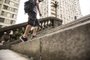PORTO ALEGRE, RS, BRASIL - Pessoa subindo escadaria. Produção de foto para o Caderno Vida. Indexador: Jefferson Botega<!-- NICAID(14036494) -->