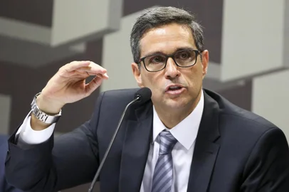 O economista Roberto de Oliveira Campos Neto, indicado pela Presidência da República para o cargo de presidente do Banco Central, durante sabatina na Comissão de Assuntos Econômicos (CAE) do Senado.<!-- NICAID(13973165) -->