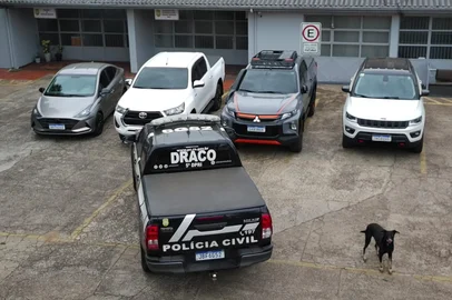 Apreensão de veículos de grupo criminoso no noroeste do RS