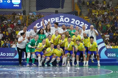 Seleção feminina conquistou o octa na copa américa de futsal.