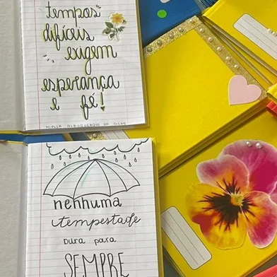 O Grupo de Voluntários Amor em Movimento, comprou materiais escolares, cadernos, lápis de cor, estojo, lápis e borracha, para enviarmos às crianças atingidas pela enchente, nos municípios vizinhos.Algumas turmas também participaram da ação, escrevendo mensagens de apoio e decorando as capas dos cadernos! A 3ª série do Ensino Médio e e as crianças do 3° ano do Fundamental I também participaram da ação.<!-- NICAID(15539337) -->