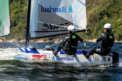 Gabriela Nicolino e Samuel Albrecht, vela
